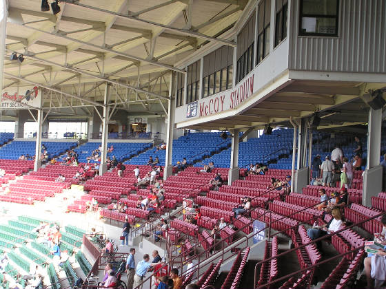 Seating behind Home Plate, McCoy Stadium