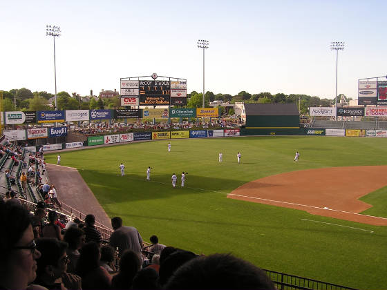 Pre-Game Warm Ups - McCoy Stadium, Pawtucket