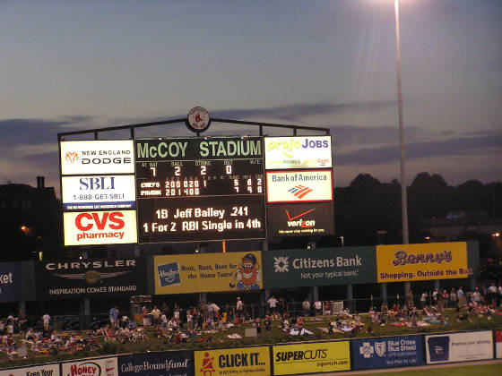Keeping score at McCoy - McCoy Stadium, Pawtucket 