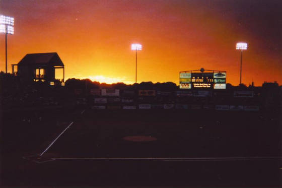 Nightfall in Pawtucket - McCoy Stadium